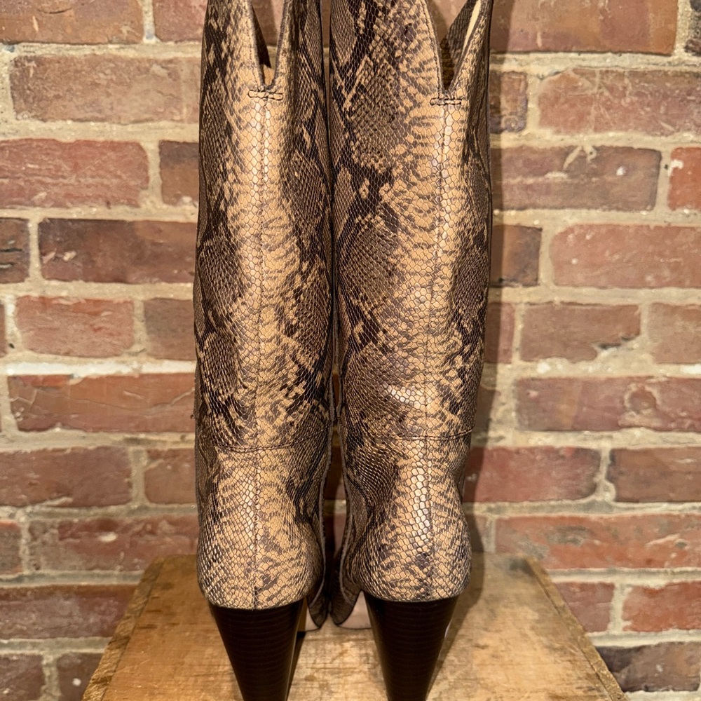 Snakeskin Pattern Boots - image 5